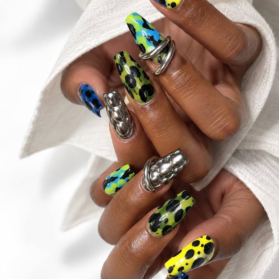 Neon leopard